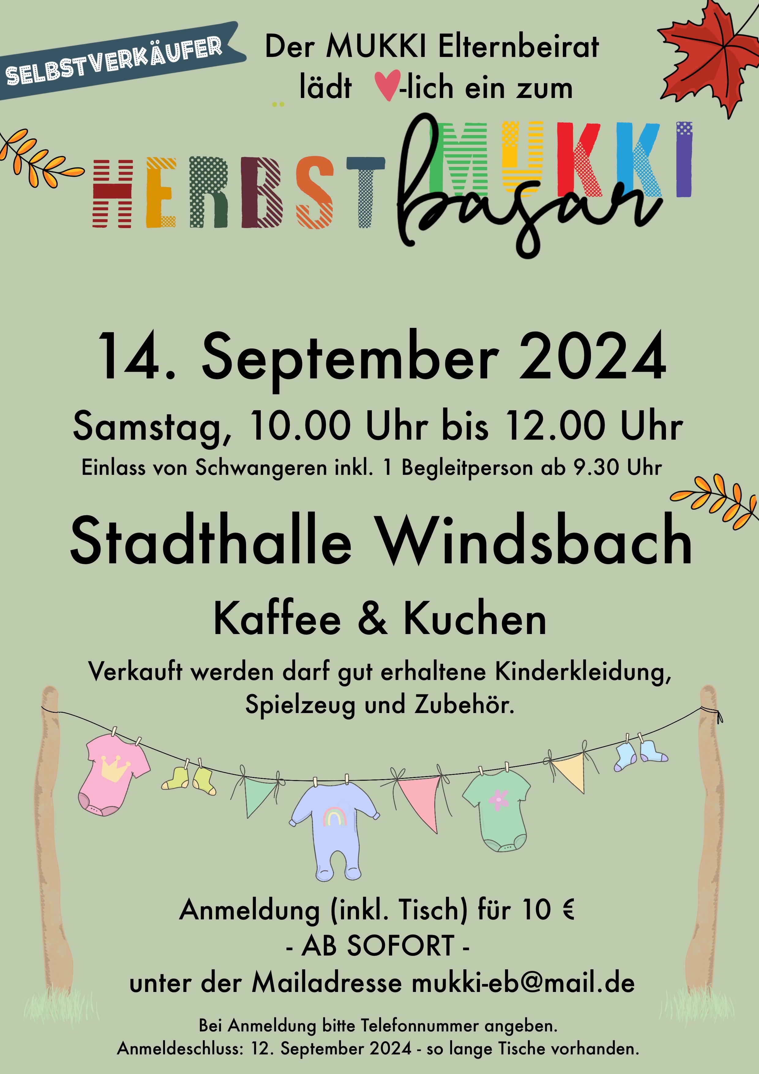 Plakat Kinderbasar Windsbach