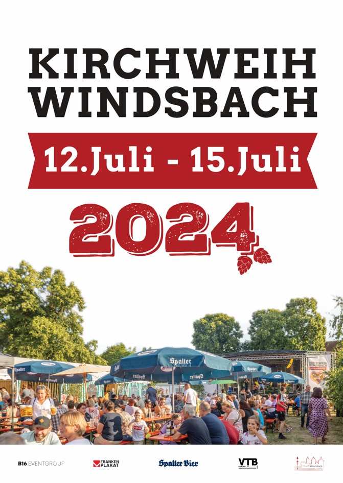  Plakat Windsbacher Kirchweih 2024 